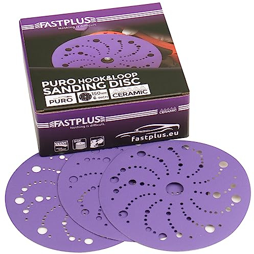 Schleifpapier 150mm Klett 50 STÜCKE 800 Körnung Klett Schleifscheiben für Karosserieanwendungen, Holzschleifen, Schleifen von blankem Metall, Grundierung
