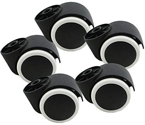 BICIBO Ruedas para sillas de Oficina Ruedas de Poliuretano para Trabajo Pesado de 48 mm,Ruedas gemelas silenciosas sin Varilla,Ruedas giratorias de Repuesto para sillas,Ruedas para Muebles,capacida