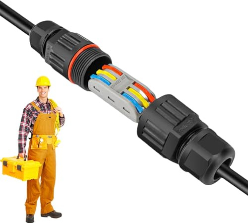 Connecteur De Fil Paysager – Connecteur De Fil Électrique, Connecteur De Fil De Bornier 2 Entrées 2 Sorties/3 Entrées 3 Sorties | Manchon De Câble Et Boîte De Connexion Pour Une Maintenance Rapide Sou