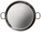 VoltShine Paellera de 55 cm en acero pulido, capacidad para 16 raciones, ideal para cocinar paella y otros platos al fuego.