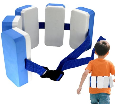 Kids Swim Belt Float,Children Swim Training Belt | Ages 7–10 Boys Girls Safety Exerciser with Strap for Lake Beach Vacation Sea River Pool