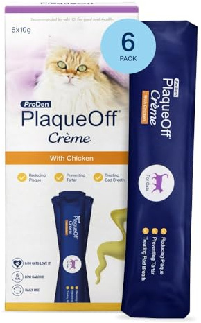 ProDen PlaqueOff Crème for Cats - 6x Chicken Flavour