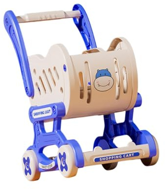 SZLIFE Chariot de courses pour enfants, jeu d'imitation, pour garçons et filles, Bleu