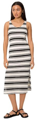 YSABEL MORA. Vestido Largo De Punto A Rayas. Vestido Midi De Punto Ideal para Paseos Playa O Piscina Diseño Versátil De Alta Frescura para Los Días De Sol.