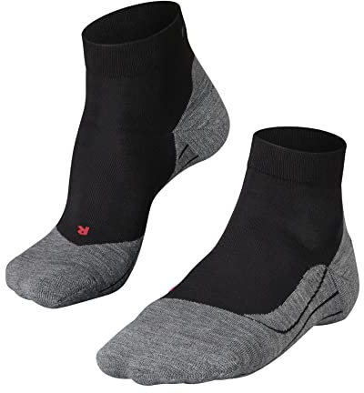 FALKE Damen Laufsocken RU4 Endurance Short W Sso Baumwolle Funktionsmaterial antiblasen 1 Paar, Schwarz Black-Mix 3010, 39-40