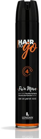 LENDAN - Laca para el Pelo Profesional - Hair To Go Fix’n Move - 500 ml - Fijación Progresiva y Flexible - Larga Duración - Fácil de Eliminar - No Deja Residuos - Fórmula con Resinas Fijadoras