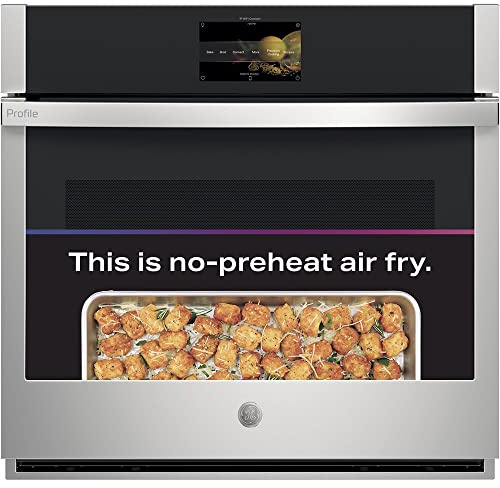 GE Profile PTS7000SNSS 30-Inch Built-In Convection Wall Oven with Air Fry, Stainless Steel