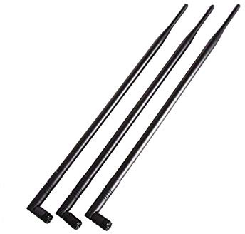 10dBi 2.4GHz 5GHz WiFi Booster Omni Directional Antenna RP-SMA for Wireless Router Network Devices PC Security Cameras Wireless Outdoor Internet Extender Booster USB Adapter WiFi Card