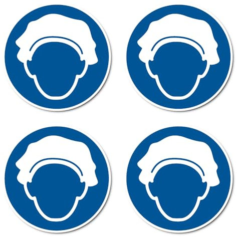 Haarnetz tragen - Gebotszeichen - Anlehnung an DIN EN ISO 7010 / ASR A1.3