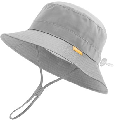 FURTALK Baby Kleinkind Kinder Sonnenhut UV-Schutz Fischerhut Jungen Mädchen Verstellbarer Faltbare Sommer Strand Sonnenschutz Bucket Hat mit Breite Krempe