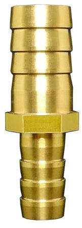 2.5 3 4 6 8 10 12 14 16 19 25 32 mm Tuyau Barb Tuyau Réducteur Droit Réducteur Adaptateur Transfert En Laiton Tuyau Raccord Eau Gaz(1 pc,25mm-12mm)