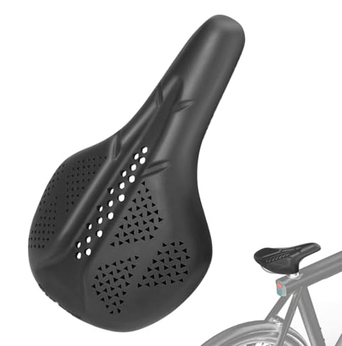 Cubierta de asiento de silicona para bicicleta, cubierta de sillín de silicona | Funda de sillín de suave transpirable elástica, cojín de bicicleta extra acolchado para mujeres, hombres, viajes,