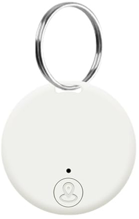 Mini GPS-tagg, GPS-spårningsnyckel tagg objektspårare, tvåvägs larmpåminnelse, rund realtidsspårning för hund, katt för plånböcker husdjur barnsökare