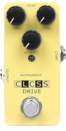 RiToEasysports Pedal de overdrive para guitarra eléctrica, Pedal de efectos de distorsión de metal con respuesta 'amplificador de lámparas, Verdadero Contorneado para grabación en estudio de