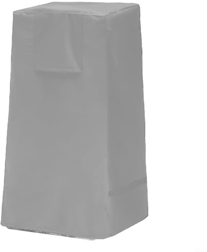 Copertura per fontana da giardino in tessuto Oxford impermeabile, chiusura con coulisse, protezione antipolvere, adatta per ciotole a cascata e fontane in pietra impilate, per uso esterno (grigio 420D