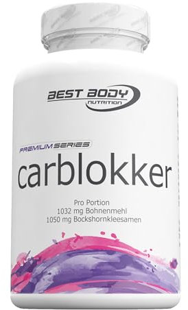 Best Body Nutrition Carblokker mit Bockshornkleesamen und Bohnenmehl, 100 Kapseln (82,7g)