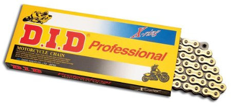 'D.I.D 428 Motorradkette Pro VX Serie X-Ring Kette – 118 Links – Natur Stahl, Kette Typ: 428, Länge Kette: 118, Farbe: Schwarz, Kette Anwendung: Offroad 428 vxx118fb