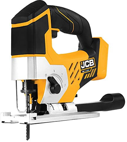 JCB - 18V Jigsaw Tool (Body Only) - Power Tools - Multi Tool - Wood Saw, Metal Saw, Plastic Saw - 4 Pendulum Settings - Cordless Jigsaw - Tool Set Addition - DIY and Home Improvement