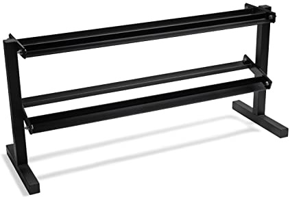 VirtuFit Porte-haltères Pro - 2 couches Modern Métal Rack de musculation