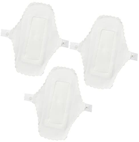 GLEAVI 3pezzi Assorbenti Lavabili in Cotone Impermeabili Riutilizzabili E Lavabili Per Mestruazioni Con Bottone Di Fissaggio Per Viaggi E Uso Quotidiano