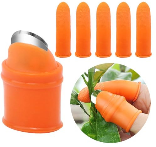 Silicone Thumb Knife,Thumb Knife Harvesting Tools Garden Silicone Thumb Knife Vegetable Picking Artifact Nail Protector Harvesting Tool for Fruit Vegetable Picker(Men)