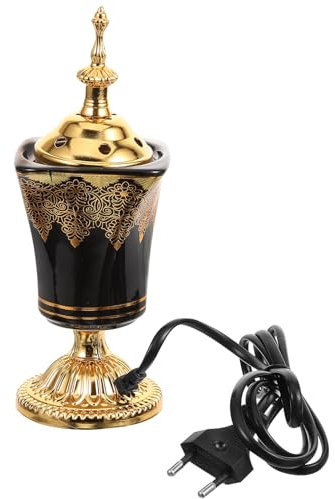 IMIKEYA Weihrauchbrenner aus Keramik Aroma lamp Duftlampe Tischbrenner Ornament antikes elektrisches Räuchergefäß Weihrauchhalter Wohnkultur tragbarer Weihrauchbrenner