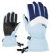 Ziener Kinder Lett Ski-Handschuhe/Wintersport | wasserdicht, atmungsaktiv, Arctic Sky, 3,5