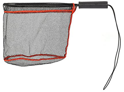 jojobasec Red de pesca con mosca, malla de goma suave, red de captura de truchas, sacadera, red de pesca, aparejos de pesca