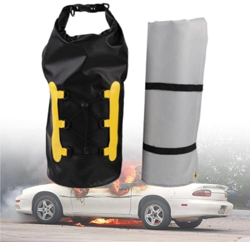 LFfwynog Couverture Anti-feu pour Voiture, couvertures de soudage faciles à Installer, ignifuges et résistantes, oxygène Facilement isolé, résistant à l'abrasion de 550 à 1 100 degrés Celsius,5 * 5M