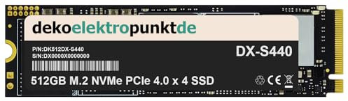 dekoelektropunktde 512GB M.2 NVMe Gen4 SSD disco rigido adatta per ASRock B850 LiveMixer WiFi (90-MXBQU0-A0UAYZ), Ricambio alternativo 2280 PCIe 4.0 x 4
