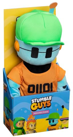 BANDAI - Stumble Guys - Robot Guy - Grande peluche colorato 30 cm - Peluche videogioco - Giocattolo per bambini da 2 anni e + - PMS7208B