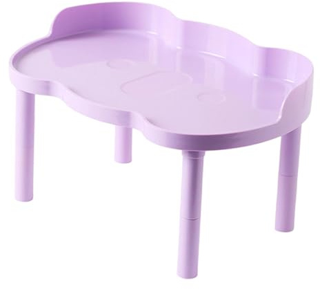 Milageto Criceto Gioco Regolabile Altezza Robusto Stabile Piccoli Animali per Esercizi Ruota Cibo Ciotola Bottiglia Acqua Topi, Viola