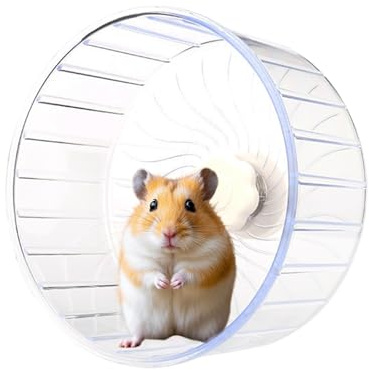 Löparhjul – hamster gerbil-träning, dubbla lager tyst spinner | liten husdjursburtillbehör, inomhuslekplats för möss, dvärgdjur, hållbart PP-material