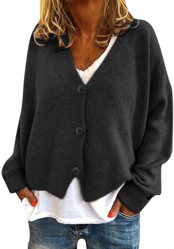 Cardigan Donna Oversize Lungo Scollo A V Lana Invernale Maglioncini Colori Sfumati Stampato Scozzese Leggera Maglia Elegante Autunno Norvegese Monopetto Golfino Con Bottoni Leggero Cappotto Giacche