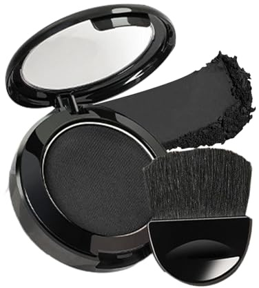 Polvo de línea capilar, cobertura de raíces, polvo de retoque de cabello, sombra de línea capilar de larga duración con aplicador y espejo, corrector de cabello portátil para hombres, mujeres, abuela