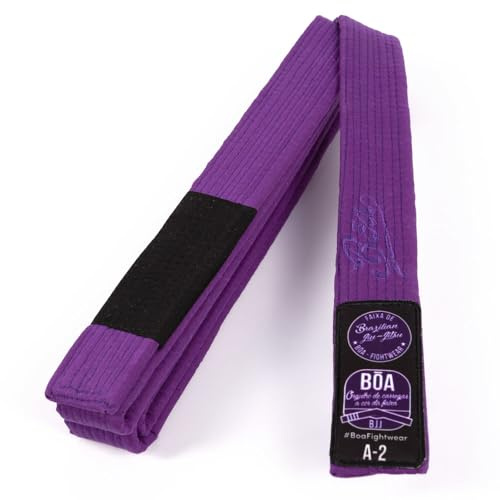 Bõa Ceinture Brazilian Jiu-Jitsu BJJ Do Brasil en Coton Premium | Ceinture Jiu-Jitsu Brésilien pour Entraînement et Compétition | Ceinture Adulte et Enfant Multicolore | Ultra Durable BJJ