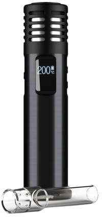 Arizer Air Max Dry Herb Vaporizer [Carbon Black] - Available in 6 colours - USB-C Fast Charge, Removable Battery, Dark Mode, Isolated Airpath, Ceramic Heating, Automatic Screen Inversion - No Nicotine