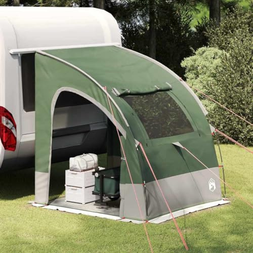 Plumbpyr Tält baklucketält av TAFT x grönt för camping utomhus, med dörr och fönster, inkl. tak och ram, lätt att montera