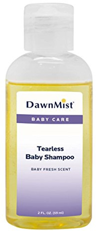 Dukal Dawn Mist Tearless Baby Shampoo with Dispensing Cap, 4 oz. Bottle, Pack of 96