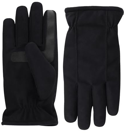 isotoner Men's Water Repellent Dual Lined Microfiber Touchscreen Gloves