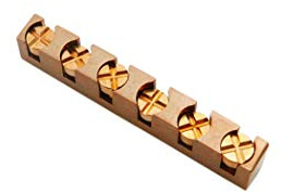 Guyker 43mm Guitar Adjustable Brass Nut - Height Bell Nut Replacement Compatible with Gibson Les Paul LP SG Style Guitar