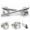 TARAZON CNC 46mm Motorrad Aluminium Lenkerstummel Stummellenker für KAWASAKI ZX-6R ZX-9R ZRX 1100 1200 für SUZUKI SV 1000 7/8 22mm Silber