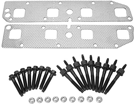 Aramox Auspuffkrümmer-Dichtungsschrauben-Set Passend für 1500 2500 3500, Auspuffkrümmer-Dichtungsschrauben-Stehbolzen-Set 53013943AA Ersatz