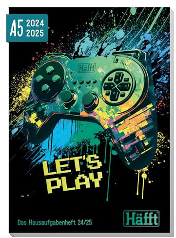 Häfft® Original Hausaufgabenheft 2024/2025 A5 Let´s play ultimativer Schülerkalender, Schülerplaner - nachhaltig & klimafreundlich