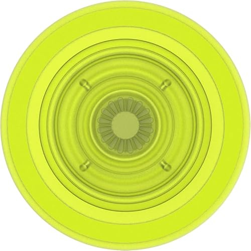 PopSockets Phone Grip for MagSafe with Kickstand, Magnetic Stand, Swappable Top, Secure Hold for iPhone MagSafe Cases, Phone & Tablet Grip - Chartreuly Translucent Glow in The Dark