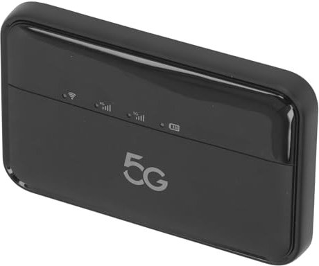Punto de Acceso Móvil 5G WiFi6, Enrutador de Viaje de Banda Dual de 2,4/5,8 GHz, Enrutador Inalámbrico Impermeable IP54 de 1000 MAh con Ranura para Tarjeta Nano SIM, hasta 16