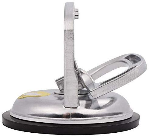 WPKD BLUEIY Ventosa per Vetro, Robusta Lega di Alluminio Piastra Ventosa in Gomma Sollevatore per Vetro a Vuoto Mover Multifunzione Cuscinetto Estrattore per Riparazione Ammaccature