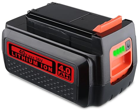 DASNITE 36V 4,0Ah LBXR36 Sicherer und langlebiger Lithium-Ionen Akku Ersatz für Black & Decker 36V Akkus BL20362 BL2536 LBXR36 LBX1540 LBX2540 LBX2040 LBX36 BL2536-XJ BL20362-XJ
