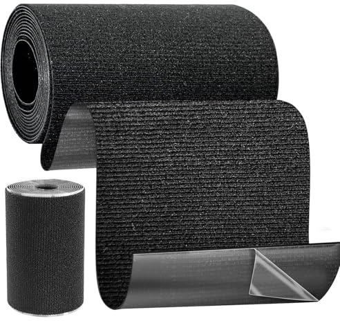 deegbbyi Parches de Reparación de Nylon, 10 x 160 cm Impermeable Nylon Parche Autoadhesivo, Cinta de Reparación Reforzada en Tela, Lavable, para Ropa Chaqueta de Plumón Ropa, Tiendas, Bolso (Negro)