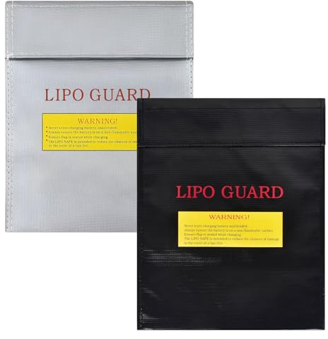 Lot de 2 sacs ignifuges, 23 x 30 cm, petits sacs ignifuges pour documents, enveloppes ignifuges avec fermeture Velcro, pochette étanche pour objets de valeur, bijoux, espèces, passeport, factures